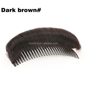 Extensions duveteux pour cheveux avec peigne en fibre synthétique