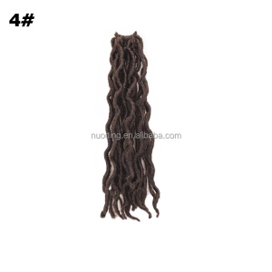 Extensions de cheveux synthétique pour femmes 12 pouces de cheveux faux locs fibre à basse température