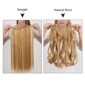 Mèches aux cheveux raides de 22 pouces  en fibre synthétiques haute température