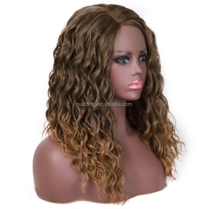 Perruque bouclée  en dentelle fibre synthétique 16 pouces