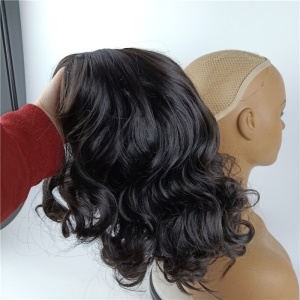 Perruques  cheveux synthétiques cheveux courts ondulés