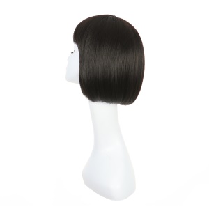 Perruque  synthétique aux cheveux courts doux et lisse
