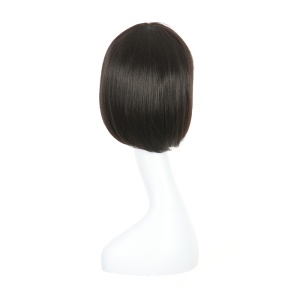 Perruque  synthétique aux cheveux courts doux et lisse