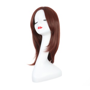 Perruque synthétique sans dentelle cheveux naturels droits et longs