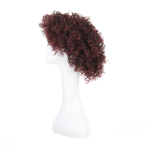 Perruque synthétique  aux cheveux courts et bouclés