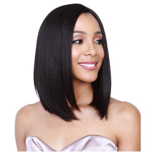 Perruque synthétique brésilienne aux cheveux droits et courts