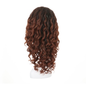 Perruque femme cheveux longs ondulés synthétiques 20 pouces