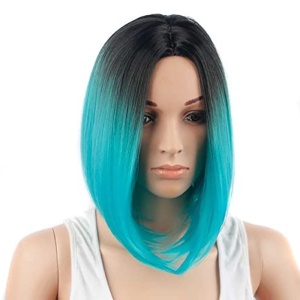 Perruque  cosplay aux cheveux  courts et lisses