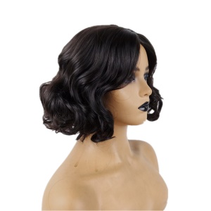 Perruques  cheveux synthétiques cheveux courts ondulés