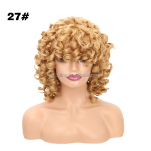 Perruque synthétique 13 pouces  aux cheveux bouclés