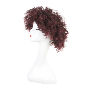 Perruque synthétique  aux cheveux courts et bouclés