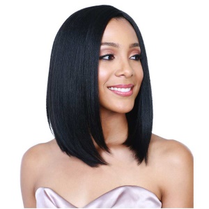 Perruque synthétique brésilienne aux cheveux droits et courts