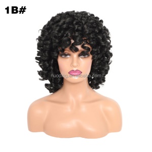 Perruque synthétique 13 pouces  aux cheveux bouclés