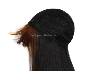 Perruque  synthétique 26 pouces sans closure longs cheveux lisses  résistants à la chaleur
