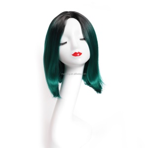 Cap de perruque Cosplay sans lace cheveux lisse synthétiques 14 pouces