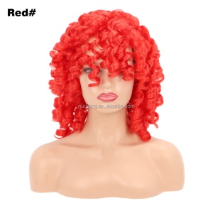 Perruque synthétique 13 pouces  aux cheveux bouclés