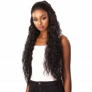 Perruque synthétique  longue aux cheveux ondulés