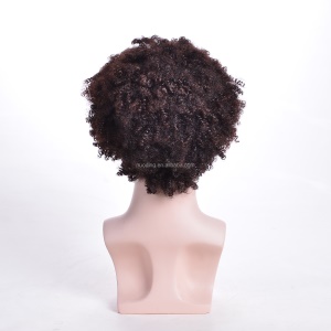 Perruque  synthétique pour hommes 12 pouces sans dentelle cheveux bouclés