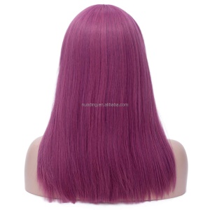 Cap de Perruque en fibres synthétique 18 pouces cheveux lisses avce frange