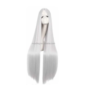 Perruque long raides synthétique sans dentelle 40 pouces
