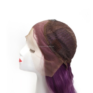 Perruque en fibre synthétique cheveux ondulés avec lace frontale 30 pouces