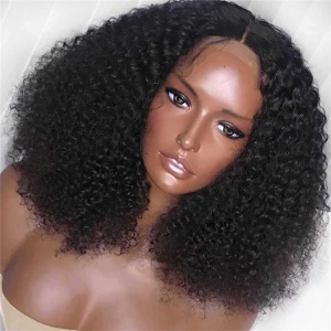Cap de perruque cheveux synthétiques sans lace mi-long bouclé 16 pouces