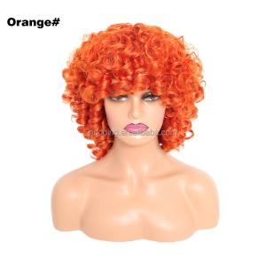 Perruque synthétique 13 pouces  aux cheveux bouclés