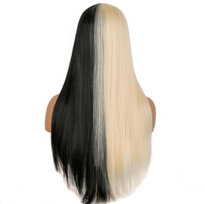 Cap de Perruque en fibre synthétique cheveux lisses 21 pouces