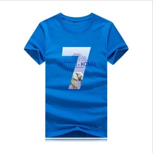 T-shirt casual manches courtes pour homme coton stretch col rond