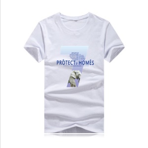 T-shirt casual manches courtes pour homme coton stretch col rond