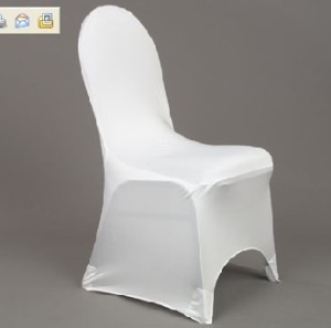 Housse de chaise en fibre de polyester extensible multicolore