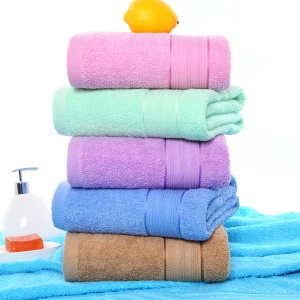Serviette de bain en coton doux et rapide absorbant l'eau 100 * 150