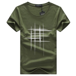 Homme T-shirt manches courtes col rond coton confortable et respirant
