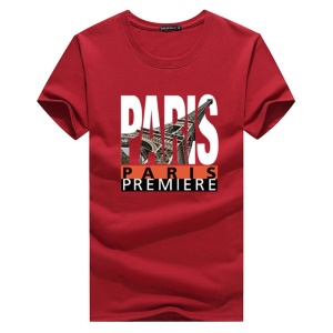 T-shirt casual Homme manches courtes en coton col rond confort