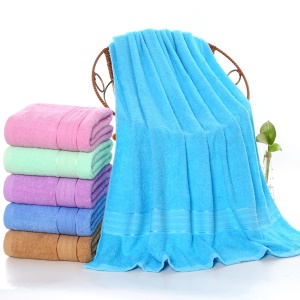 Serviette de bain en coton doux et rapide absorbant l'eau 100 * 150