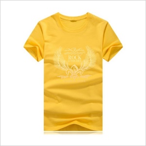 T-shirt homme en coton avec manches courtes et col rond imprimé