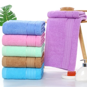 Serviette de bain en coton doux et rapide absorbant l'eau 100 * 150