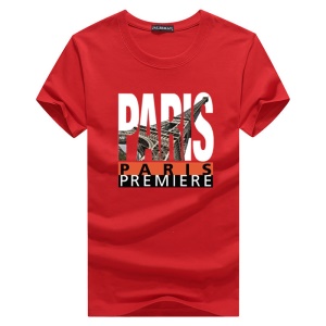 T-shirt casual Homme manches courtes en coton col rond confort