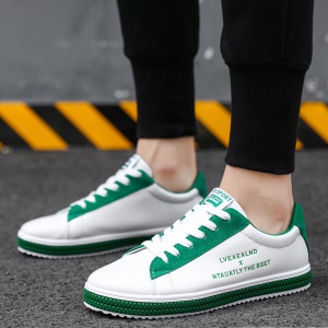 Chaussures décontractées pour hommes, antidérapantes, à bout rond, en cuir synthétique
