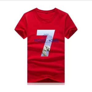 T-shirt casual manches courtes pour homme coton stretch col rond