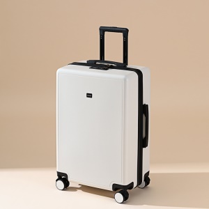 Valise de voyage à roulettes multidirectionnelles avec serrure fermeture éclair anti-rayures