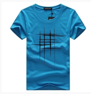 T-shirt homme en  coton à col rond et manches courtes