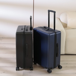 Valise de voyage à roulettes multidirectionnelles avec serrure fermeture éclair anti-rayures