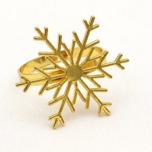 Boucle de porte-serviette en alliage forme de flocon de neige Noël