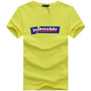 T-shirt homme en  coton à col rond et manches courtes