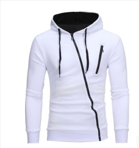 Sweat moulant à capuche avec fermeture  pour homme