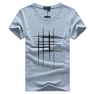Homme T-shirt manches courtes col rond coton confortable et respirant