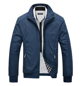 Veste pour homme à Col montant et Fermeture éclair