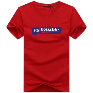 T-shirt homme en  coton à col rond et manches courtes