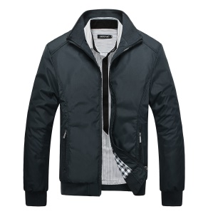 Veste pour homme à Col montant et Fermeture éclair